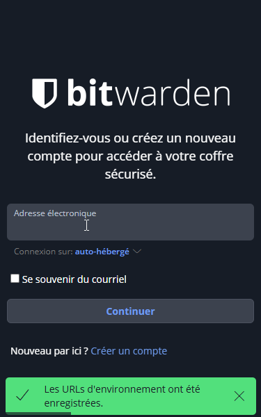 Utilise tes identifiants