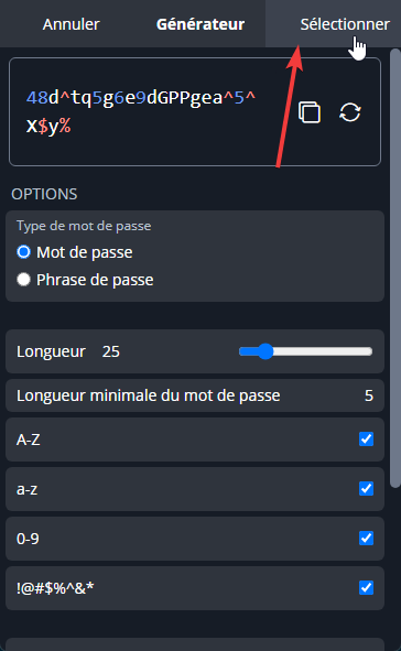 Mot de passe