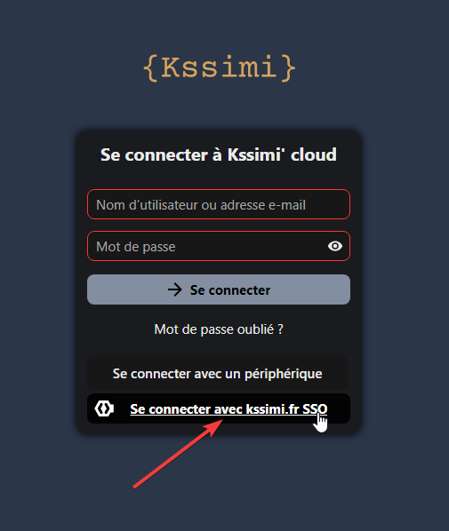 Nextcloud kssimi.fr SSO