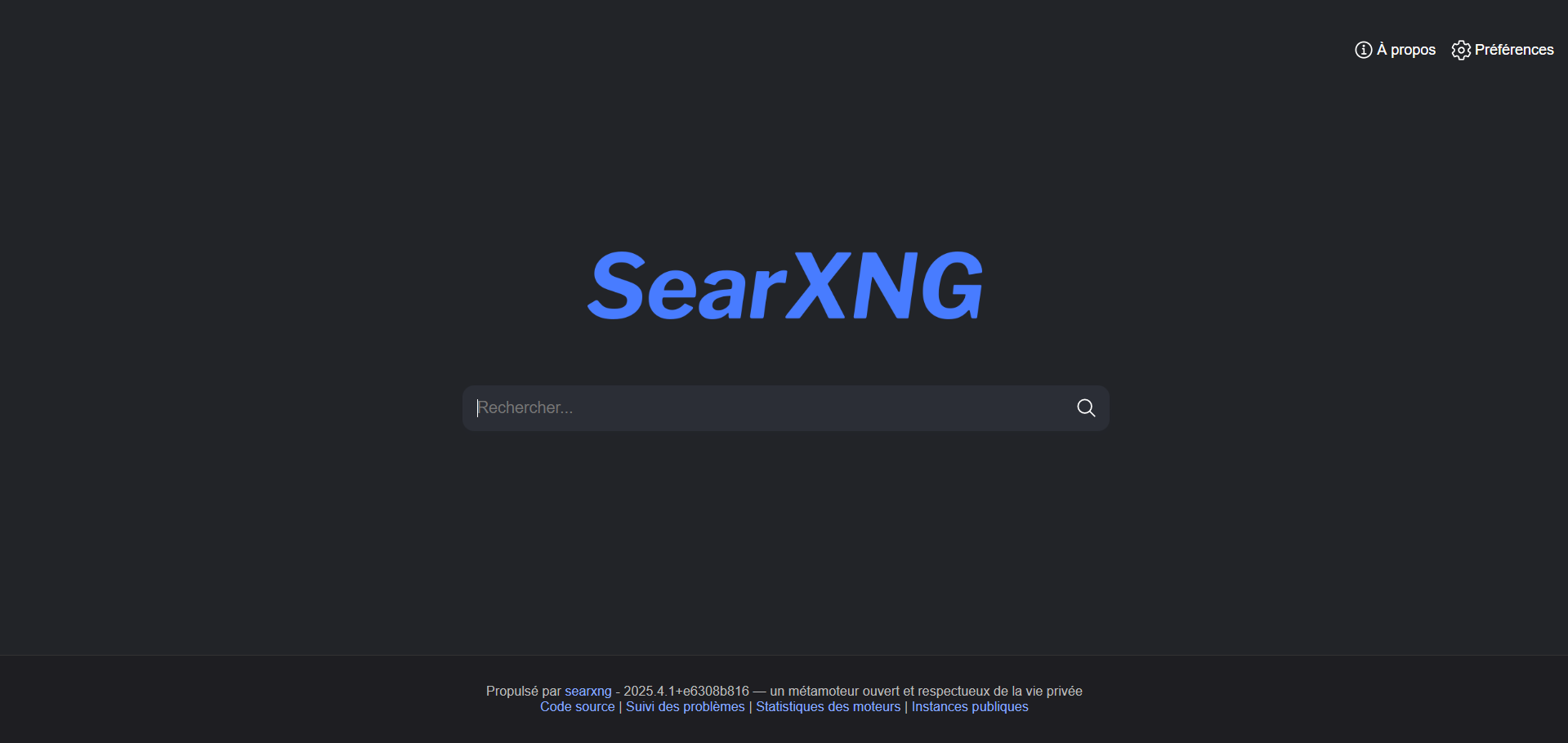 SearXNG - private search